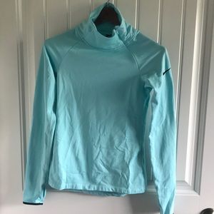 3/$30 Nike Pro Dri-fit pullover light turquoise, super soft S